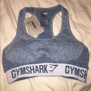 NWT SOLD OUT Deep Teal/ Ice Blue Flex sports bra